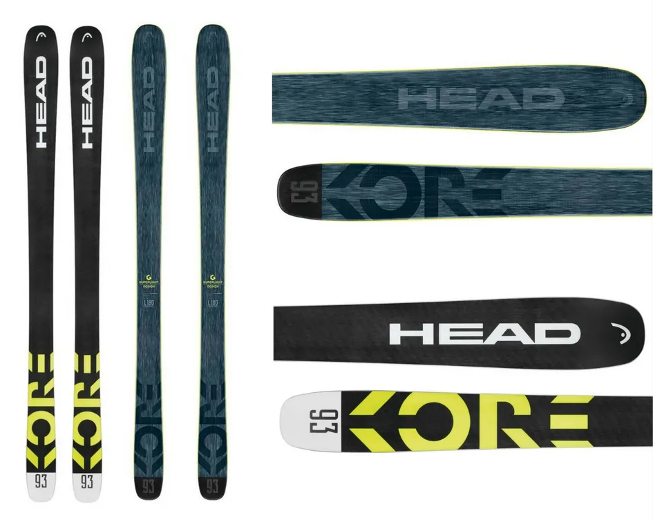 Head Kore 93 freeride skije širine ~93 mm, lagana konstrukcija za mešane uslove