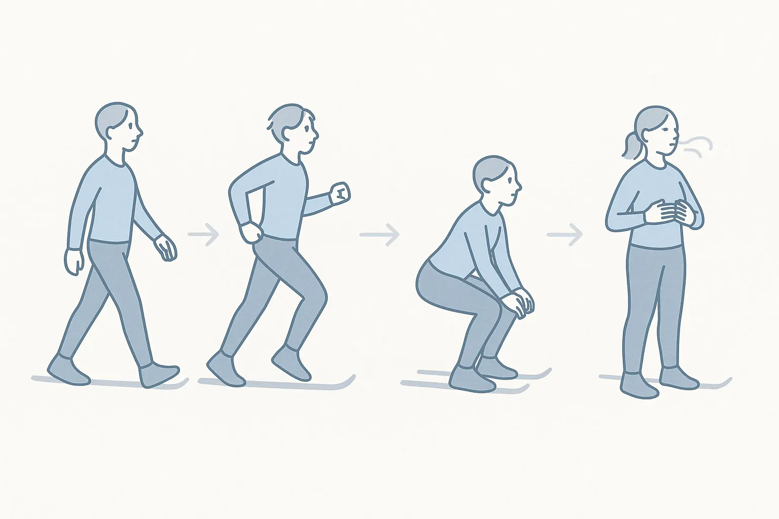 Endurance drills for long ski runs: breathing rhythm, tempo intervals, wall-sit holds and steady linked turns.
